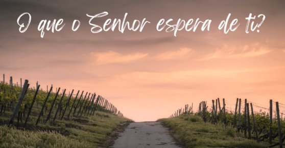 O que o Senhor espera de ti? Parte 2